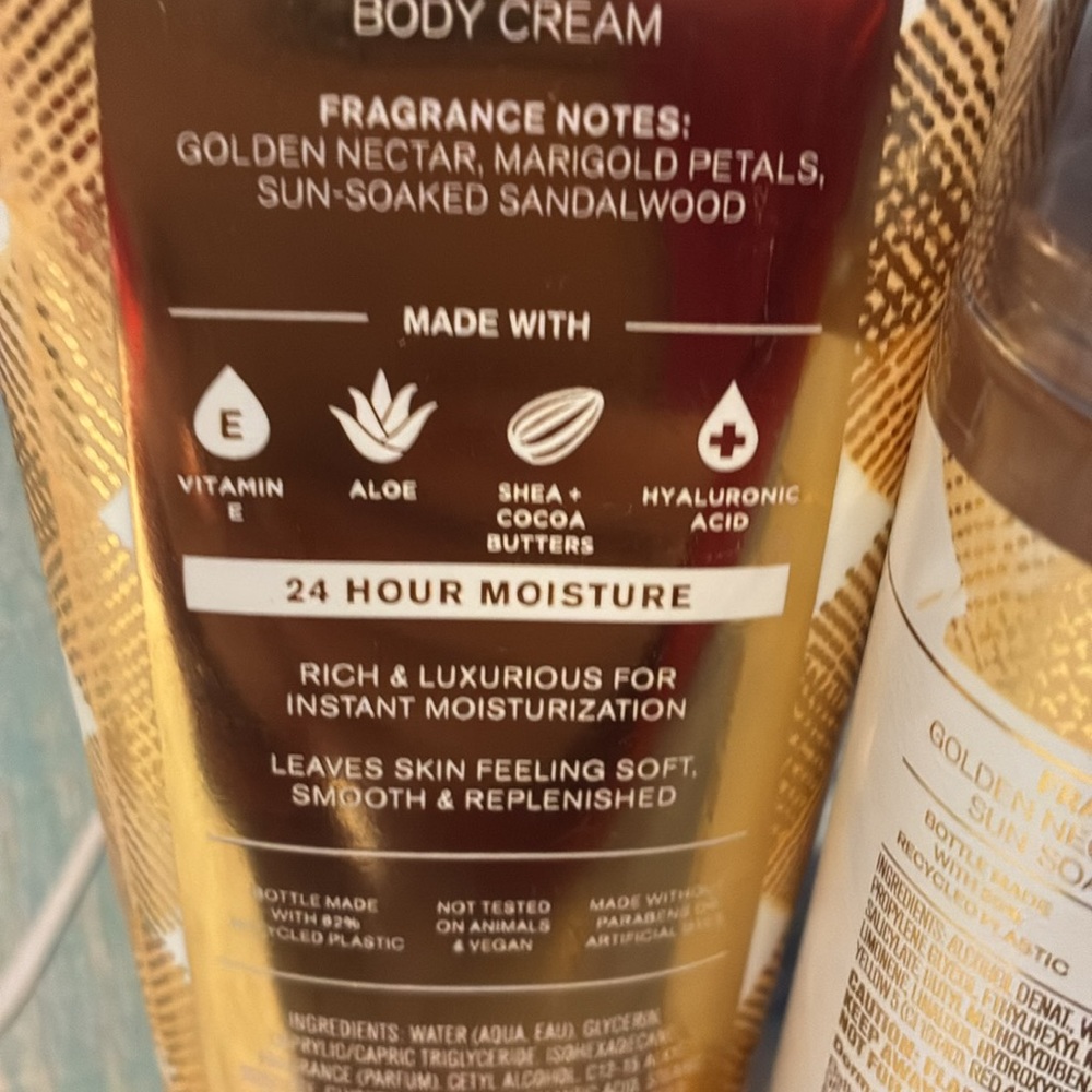 Bath & Body Works Gold Moisturizer and Body Oil Set - Picture 3 of 3